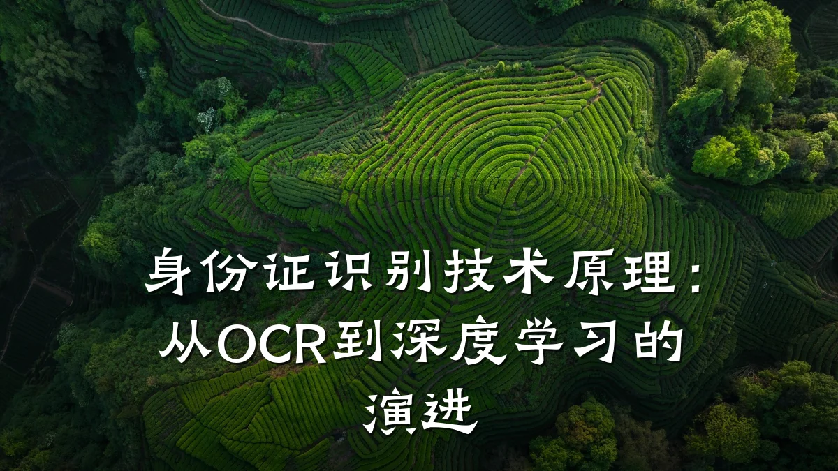 身份证识别技术原理:从OCR到深度学习的演进