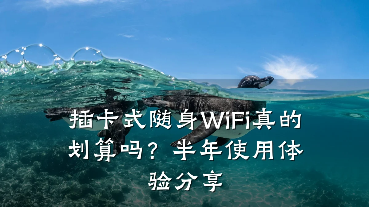 插卡式随身WiFi真的划算吗?半年使用体验分享