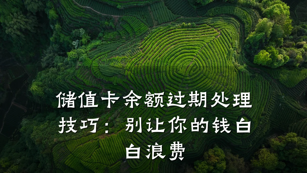 储值卡余额过期处理技巧:别让你的钱白白浪费