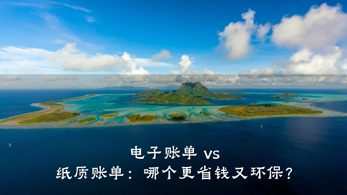电子账单 vs 纸质账单:哪个更省钱又环保?