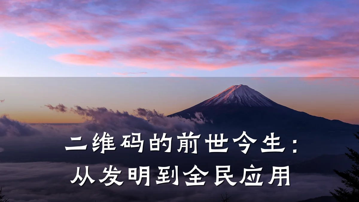 二维码的前世今生:从发明到全民应用