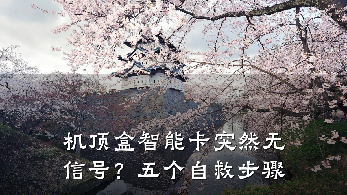 机顶盒智能卡突然无信号?五个自救步骤