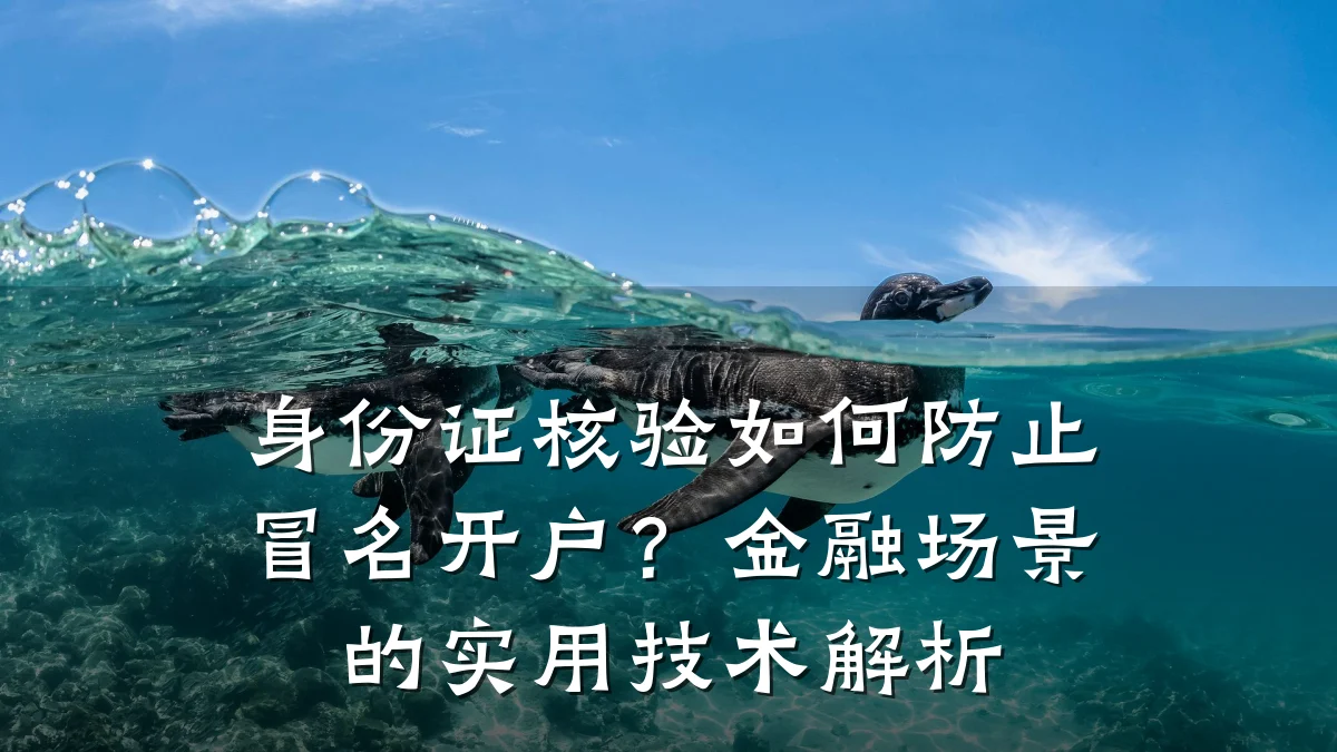 身份证核验如何防止冒名开户?金融场景的实用技术解析