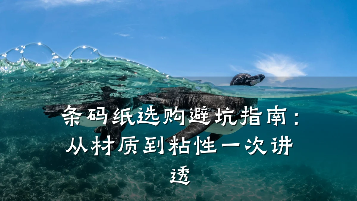 条码纸选购避坑指南:从材质到粘性一次讲透