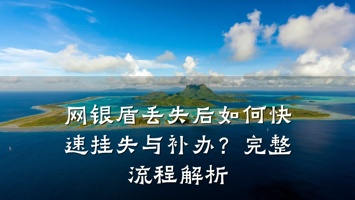网银盾丢失后如何快速挂失与补办?完整流程解析