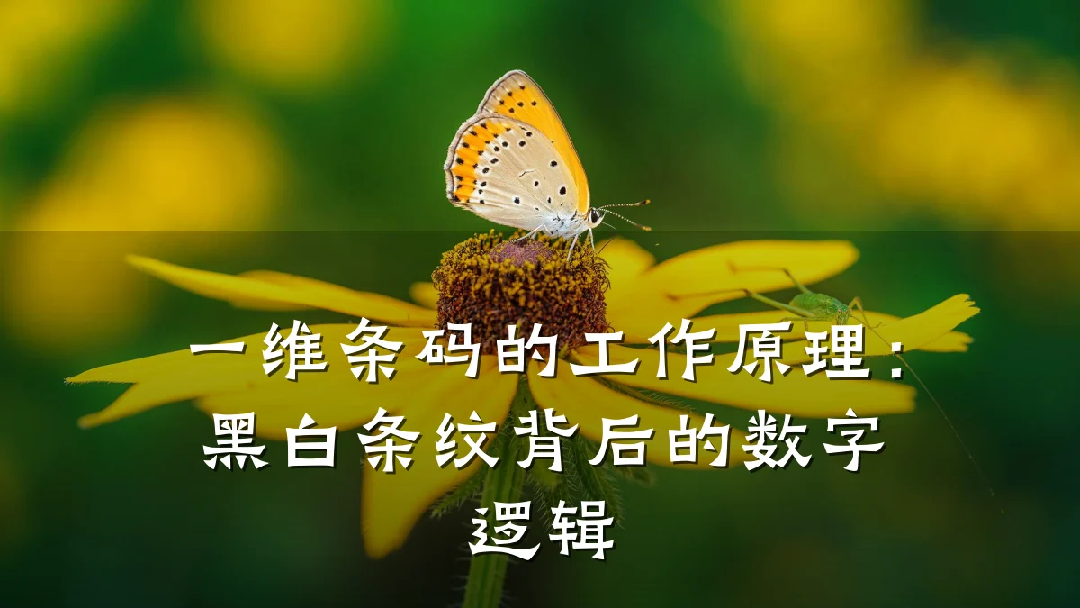 一维条码的工作原理:黑白条纹背后的数字逻辑
