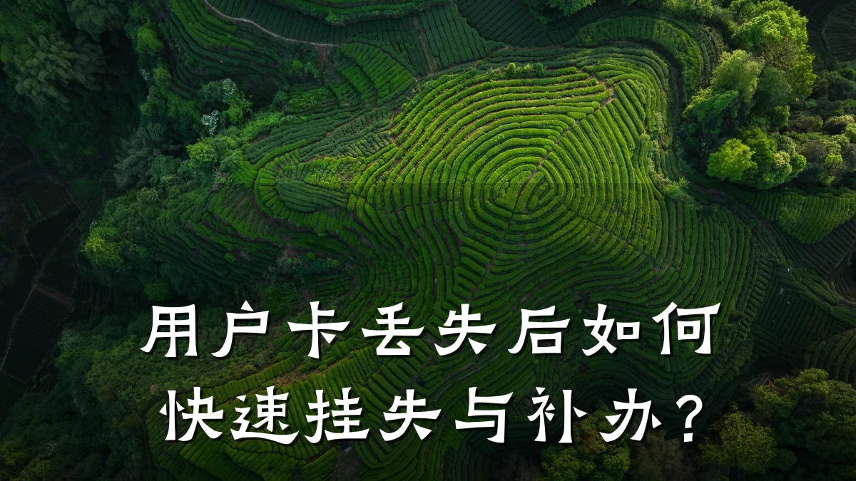 用户卡丢失后如何快速挂失与补办?