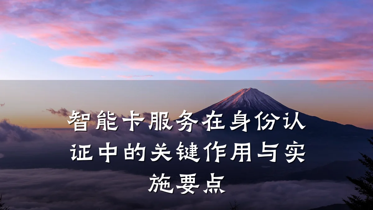 智能卡服务在身份认证中的关键作用与实施要点