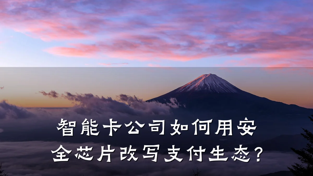 智能卡公司如何用安全芯片改写支付生态?