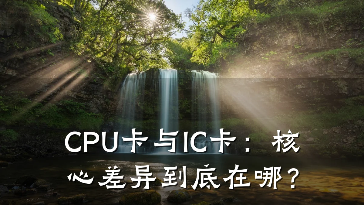 CPU卡与IC卡:核心差异到底在哪?