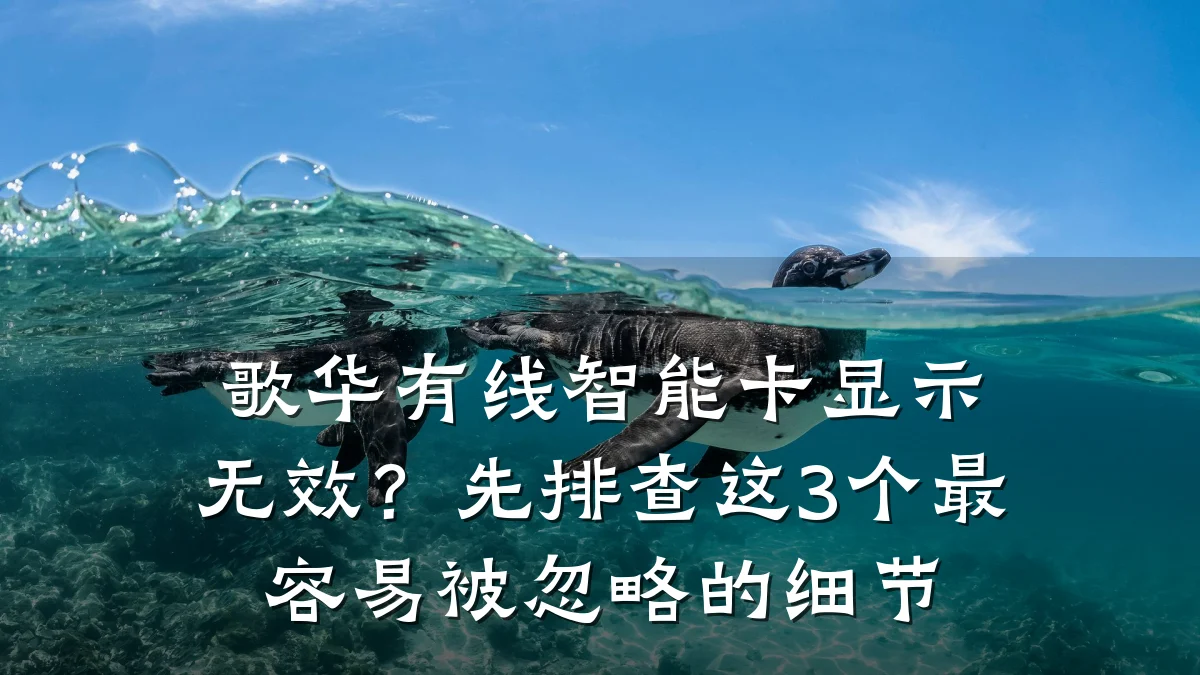 歌华有线智能卡显示无效？先排查这3个最容易被忽略的细节