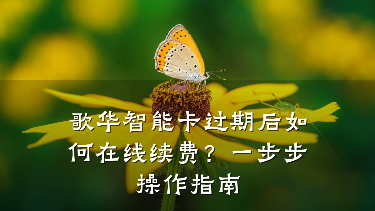 歌华智能卡过期后如何在线续费？一步步操作指南
