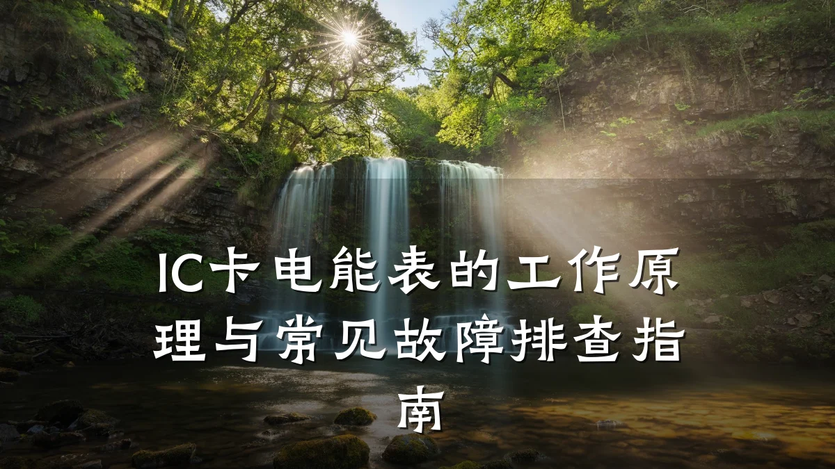 IC卡电能表的工作原理与常见故障排查指南