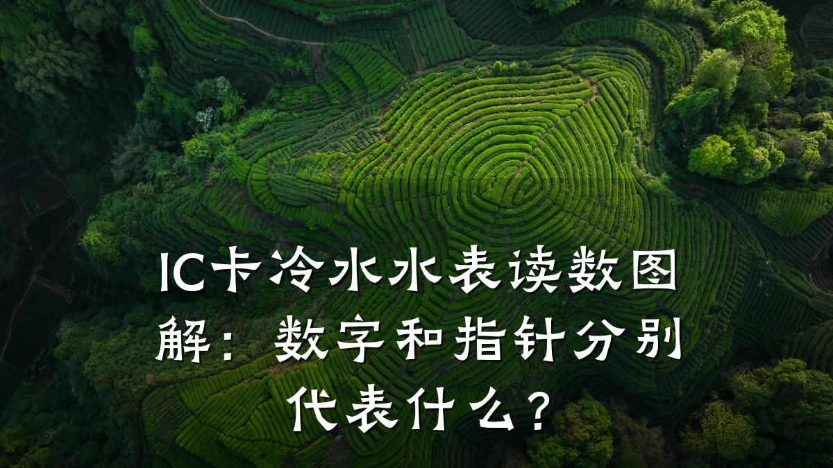 IC卡冷水水表读数图解:数字和指针分别代表什么?