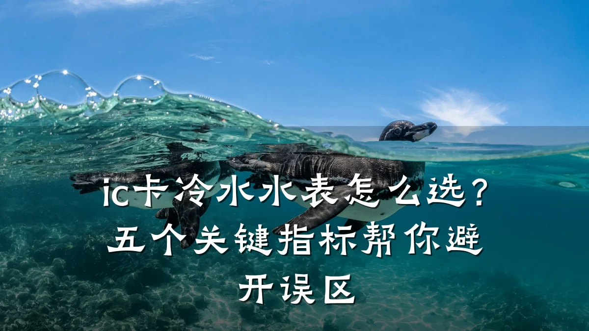 ic卡冷水水表怎么选?五个关键指标帮你避开误区