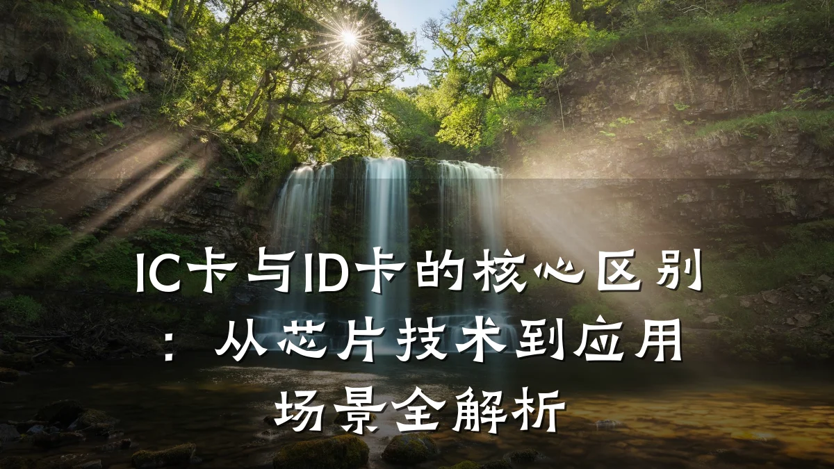 IC卡与ID卡的核心区别：从芯片技术到应用场景全解析