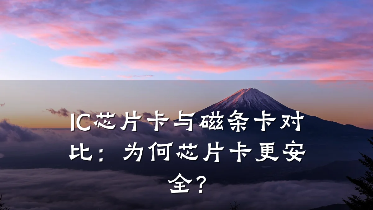 IC芯片卡与磁条卡对比:为何芯片卡更安全?