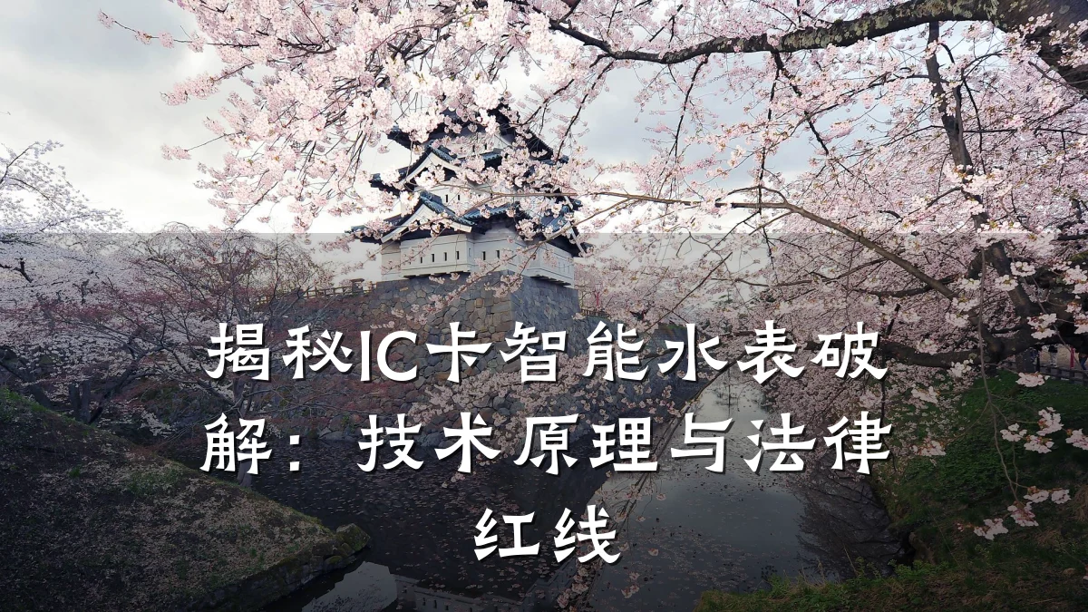揭秘IC卡智能水表破解:技术原理与法律红线