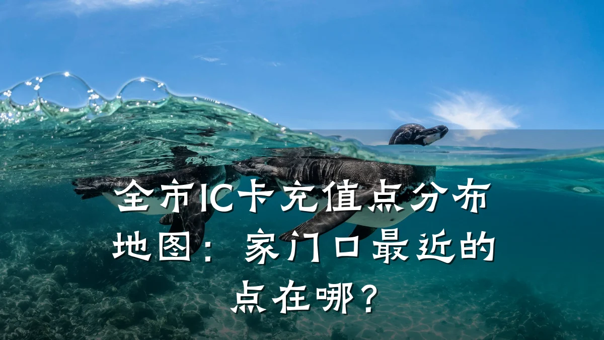 全市IC卡充值点分布地图:家门口最近的点在哪?