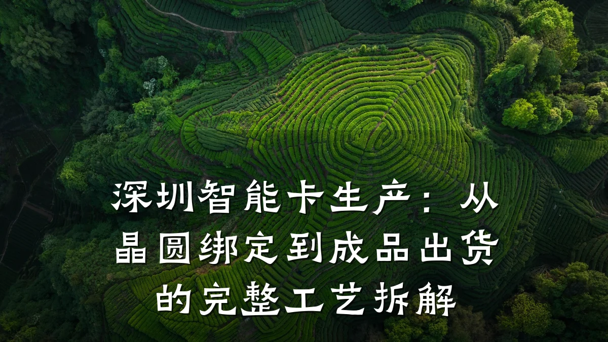 深圳智能卡生产:从晶圆绑定到成品出货的完整工艺拆解
