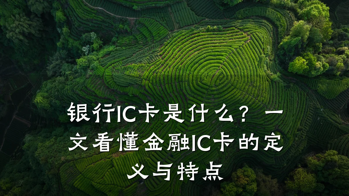 银行IC卡是什么？一文看懂金融IC卡的定义与特点
