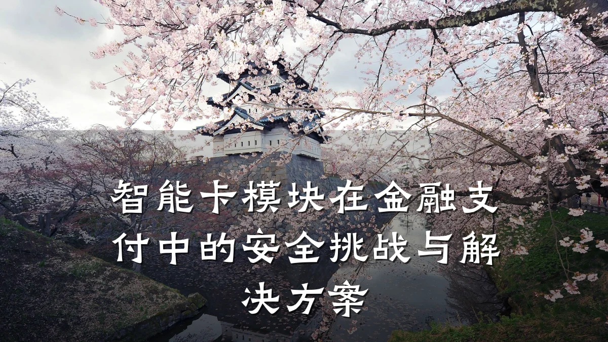智能卡模块在金融支付中的安全挑战与解决方案