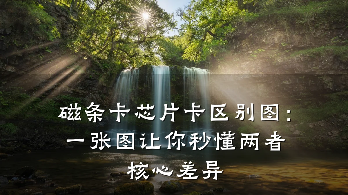 磁条卡芯片卡区别图：一张图让你秒懂两者核心差异